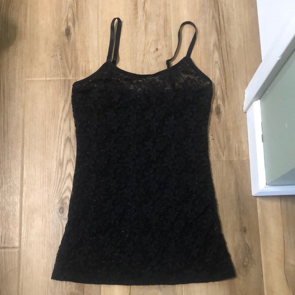 Charlotte Russe Black Fitted Sleeveless Camisole